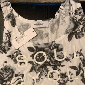 🖤🚲 NWT Soulcycle Floral Boxy Top 🚲🖤